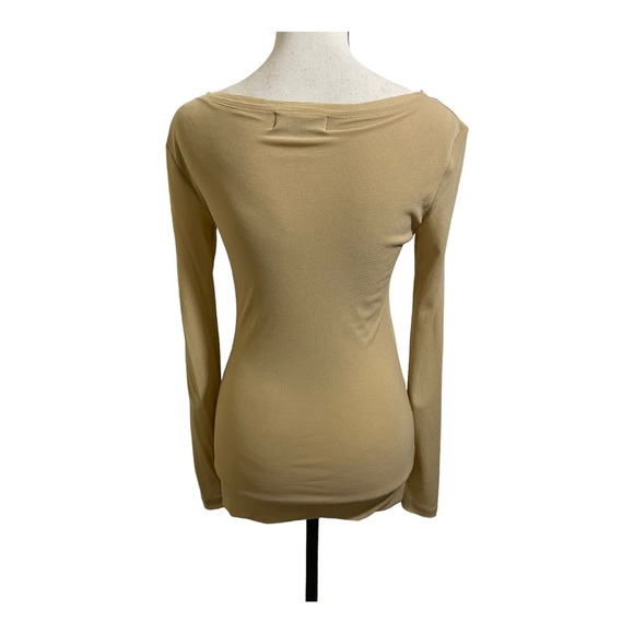 Beulah top long sleeve beige size Small/Medium. - Picture 4 of 10